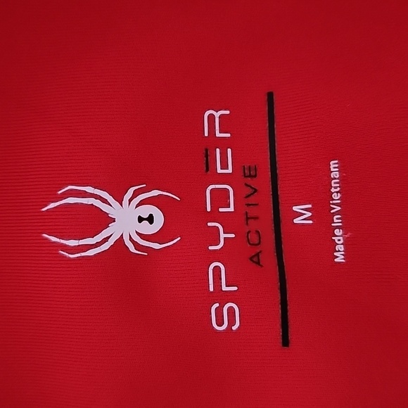 Spyder Active Comlression Bike Shorts Red Size Medium - Picture 3 of 5
